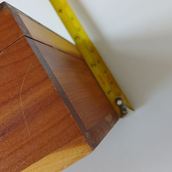 Folk Art Wooden Cedar Box Pennsylvania Dutch BLESS THIS HOUSE OH LORD WE PRAY - Picture 11 of 11